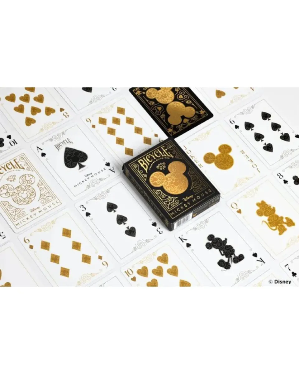 Karte Bicycle - Black and Gold Mickey - Playing Cards 