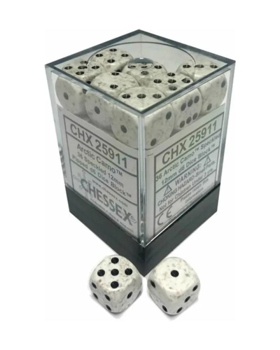 Kockice Chessex - Speckled - Arctic Camo - Dice Block (36) 12mm 