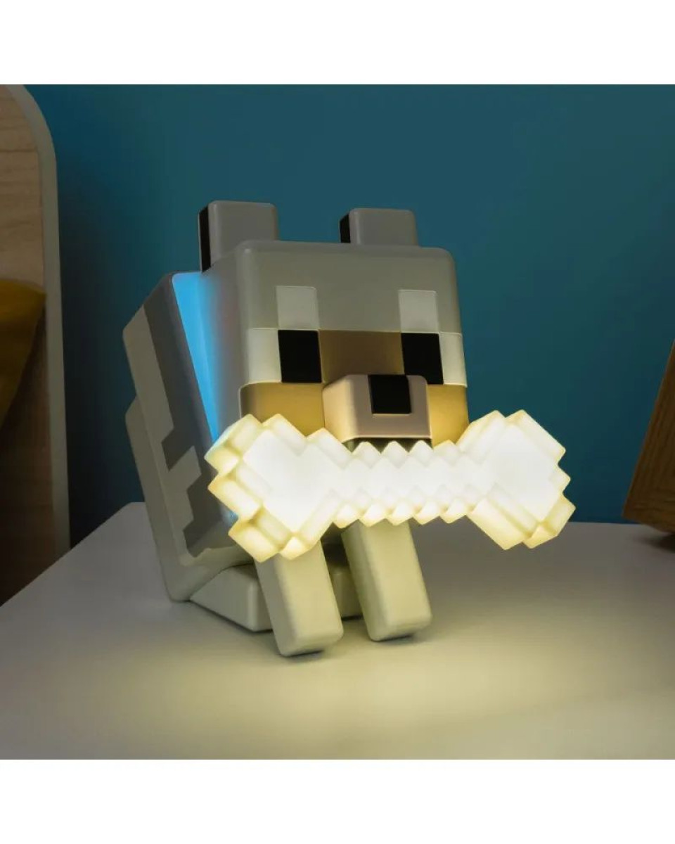 Lampa Paladone Minecraft - Wolf GloBuddies Light