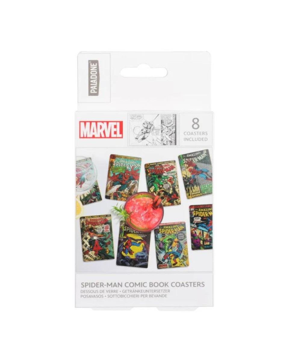 Podmetač za čaše Paladone - Spiderman Comic Book Coasters 