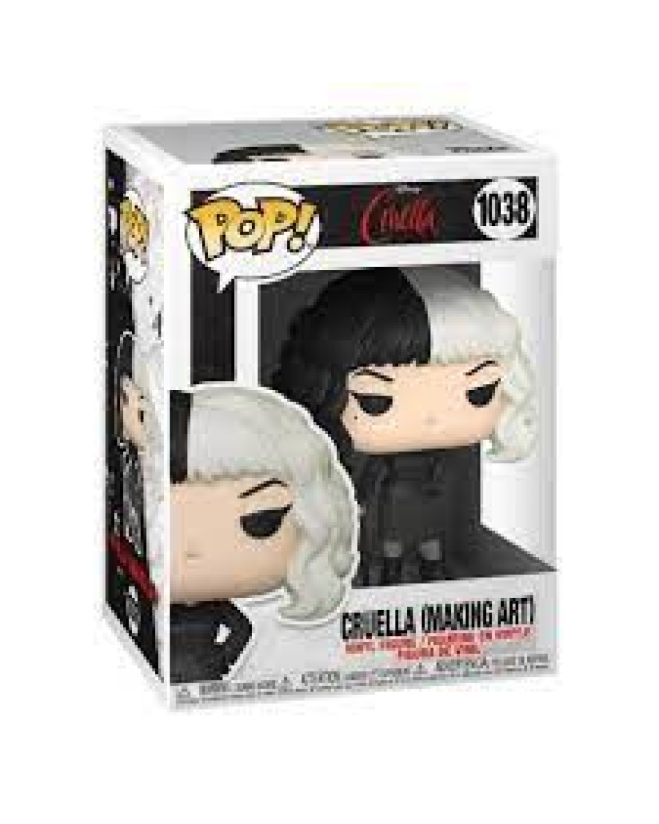 Bobble Figure Disney Pop! - Cruella (making Art) 