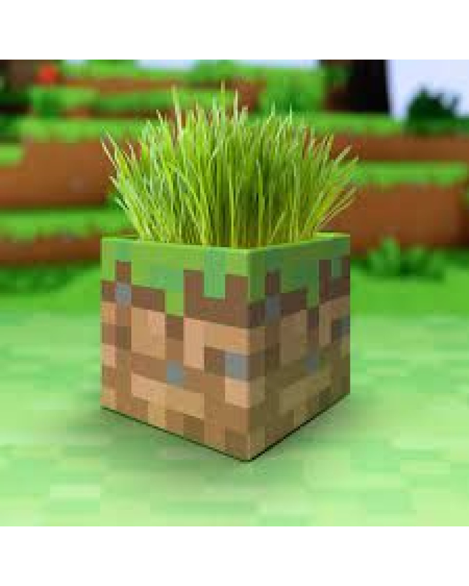 Držač Za Olovke Paladone - Minecraft - Grass Block - Pen And Plant Pot 