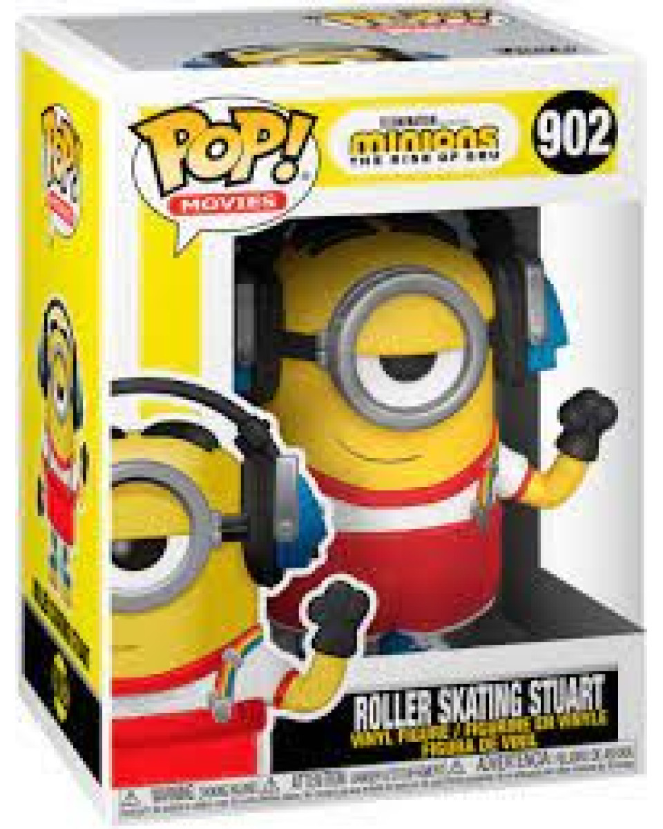 Bobble Figure Minions: The Rise Of Gru Pop! - Roller Skating Stuart 