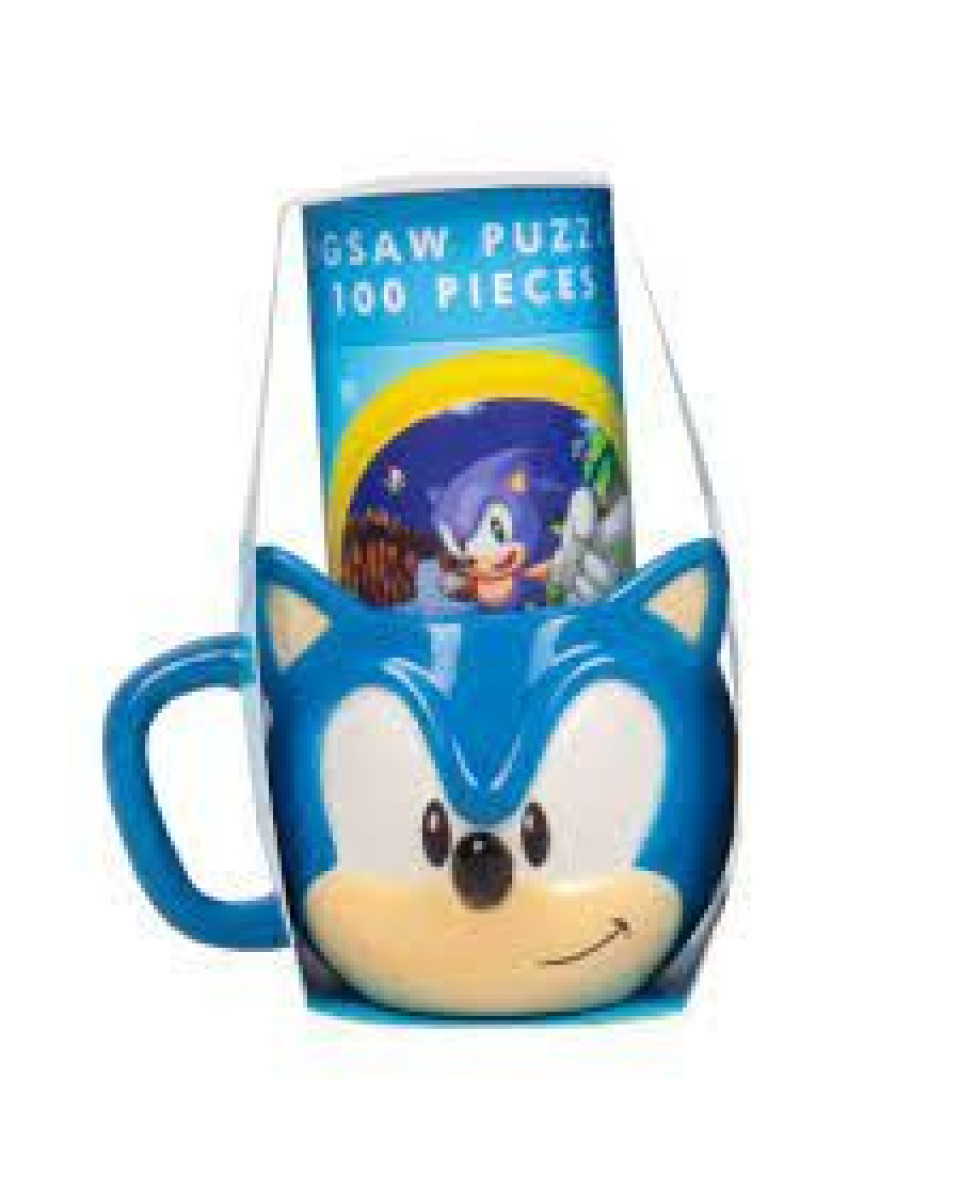 Set Mug And Puzzle - Sonic The Hedgehog - Don t Stop 