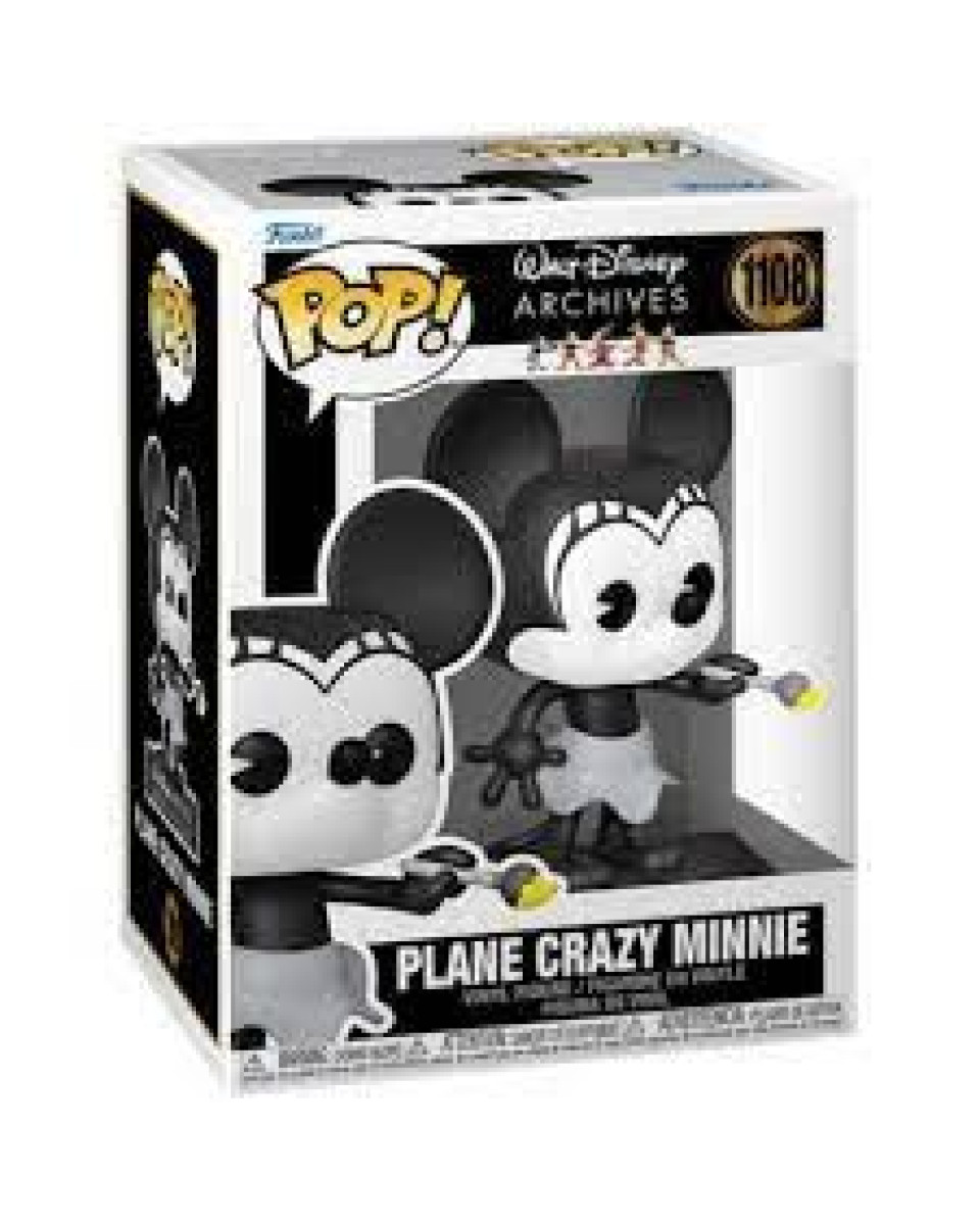 Bobble Figure Walt Disney Archives Pop! - Plane Crazy Minnie 