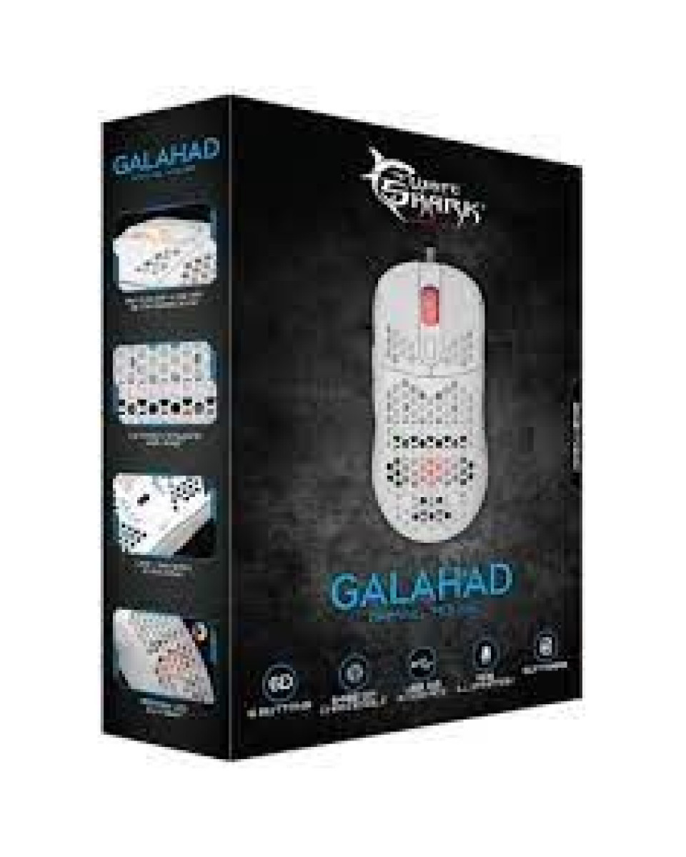 Miš White Shark - Galahad Gm-5007 - White 