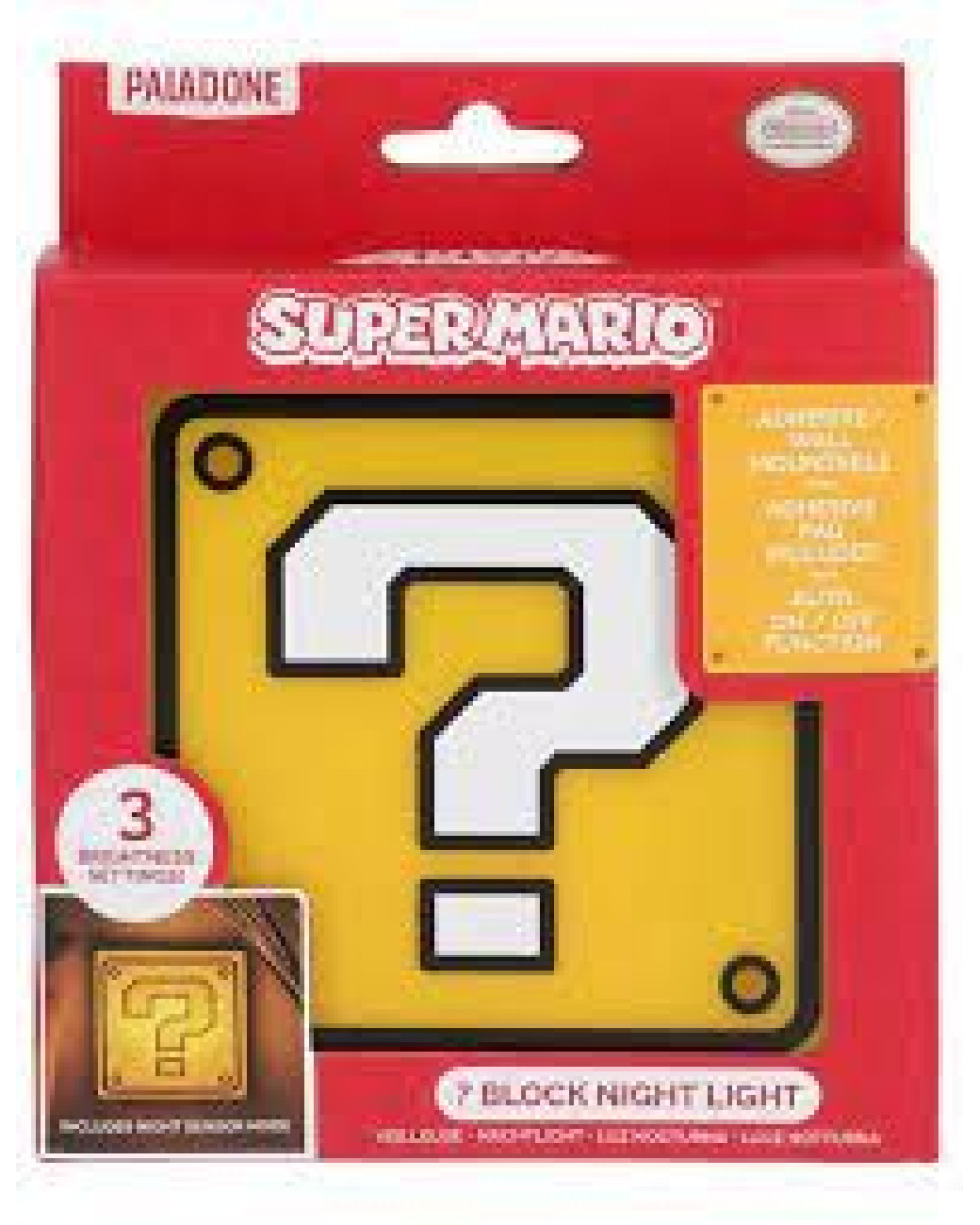Lampa Paladone Super Mario Bros - Question Block Night Light 