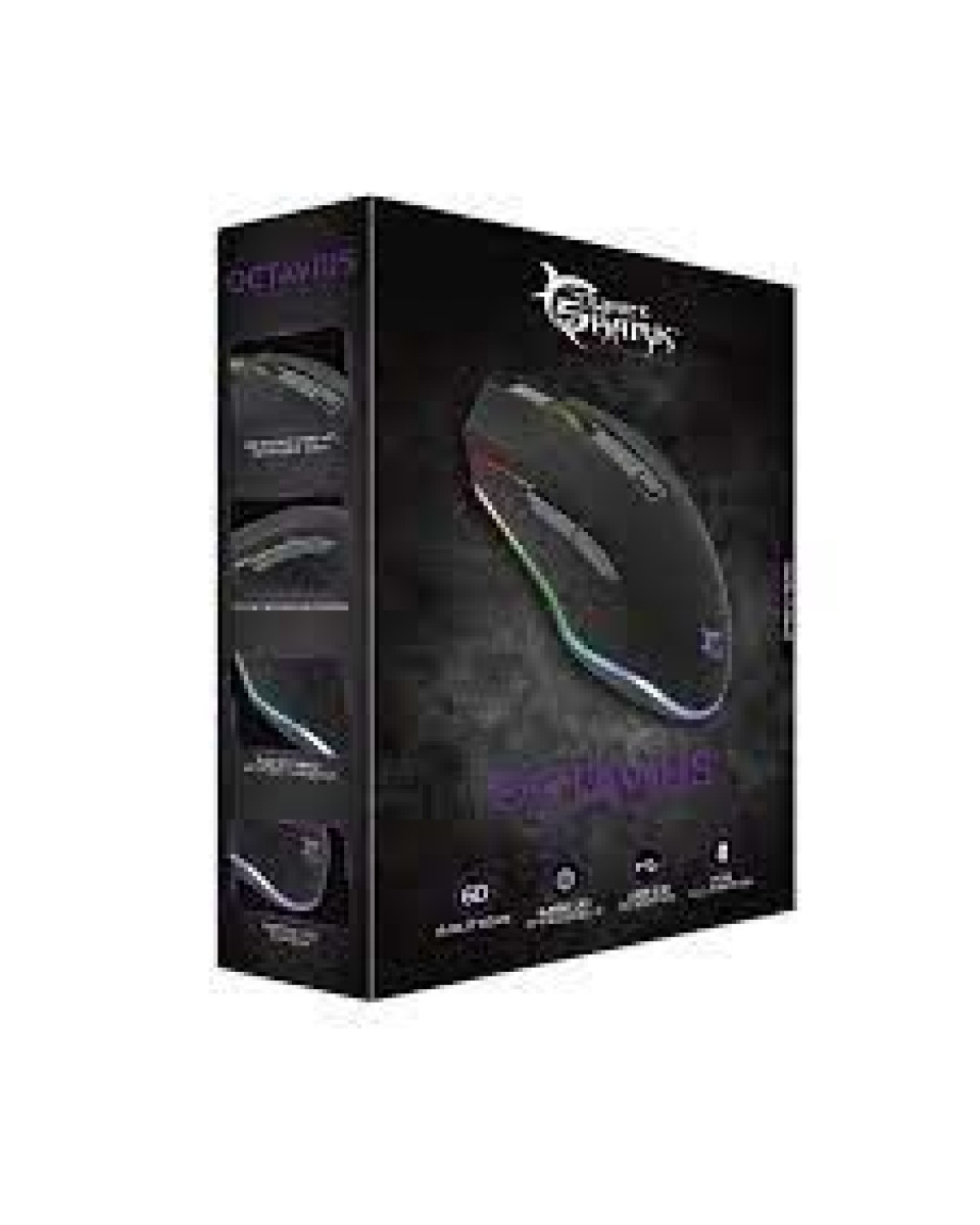 Miš White Shark - Octavius Gm-5002 - Black 