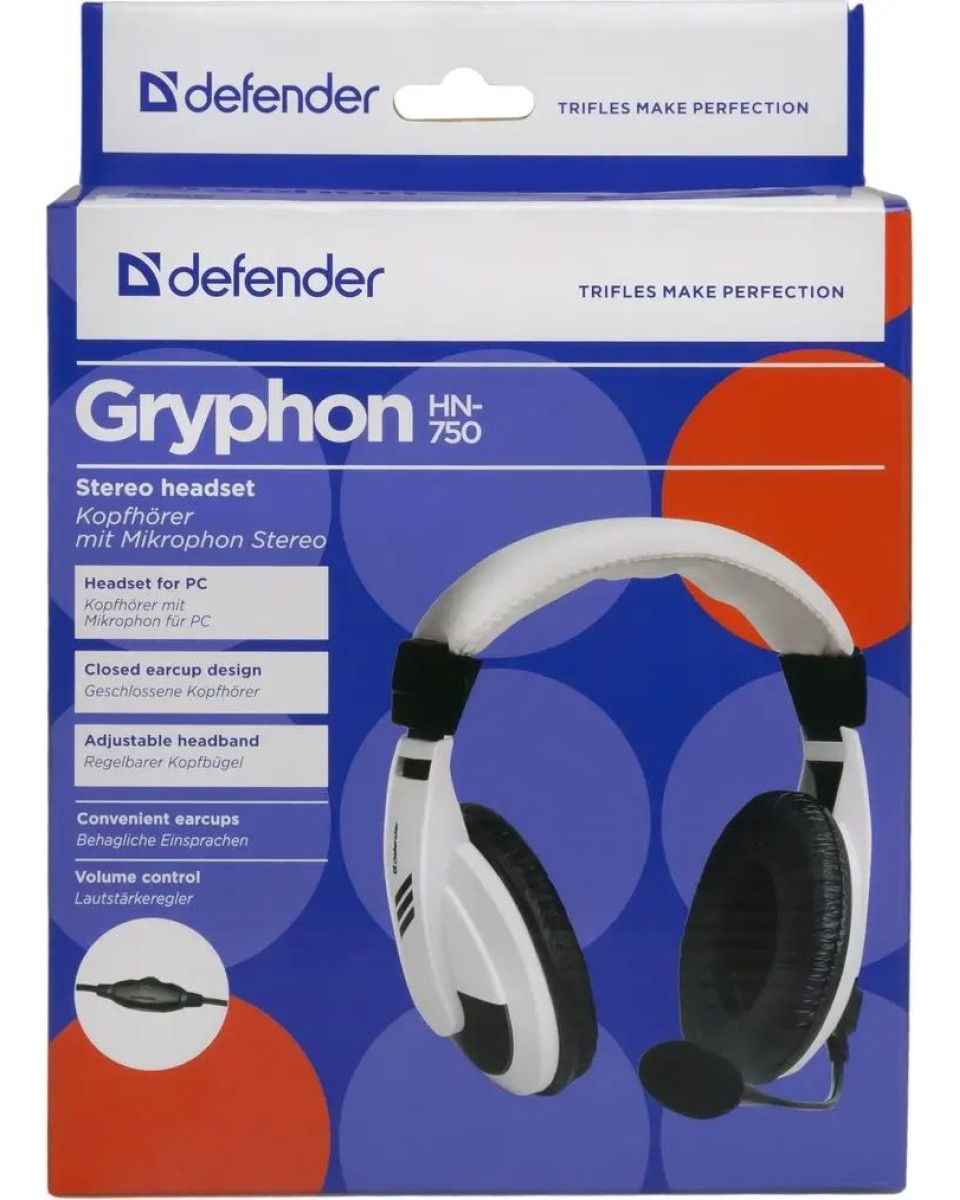 Slušalice Defender Gryphon 750 - White 
