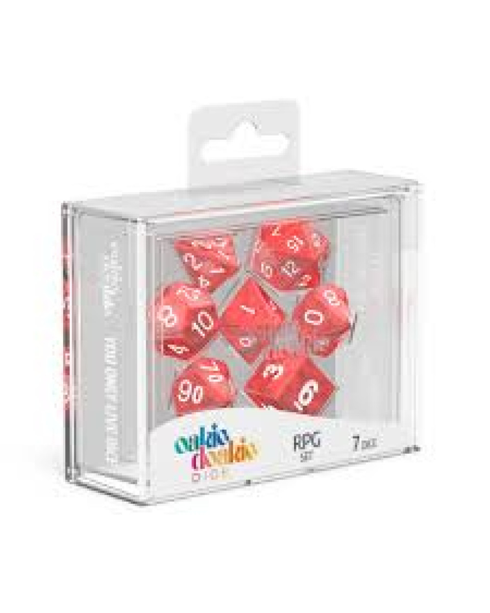 Kockice Oakie Doakie Dice Rpg Set Marble - Red (7) 