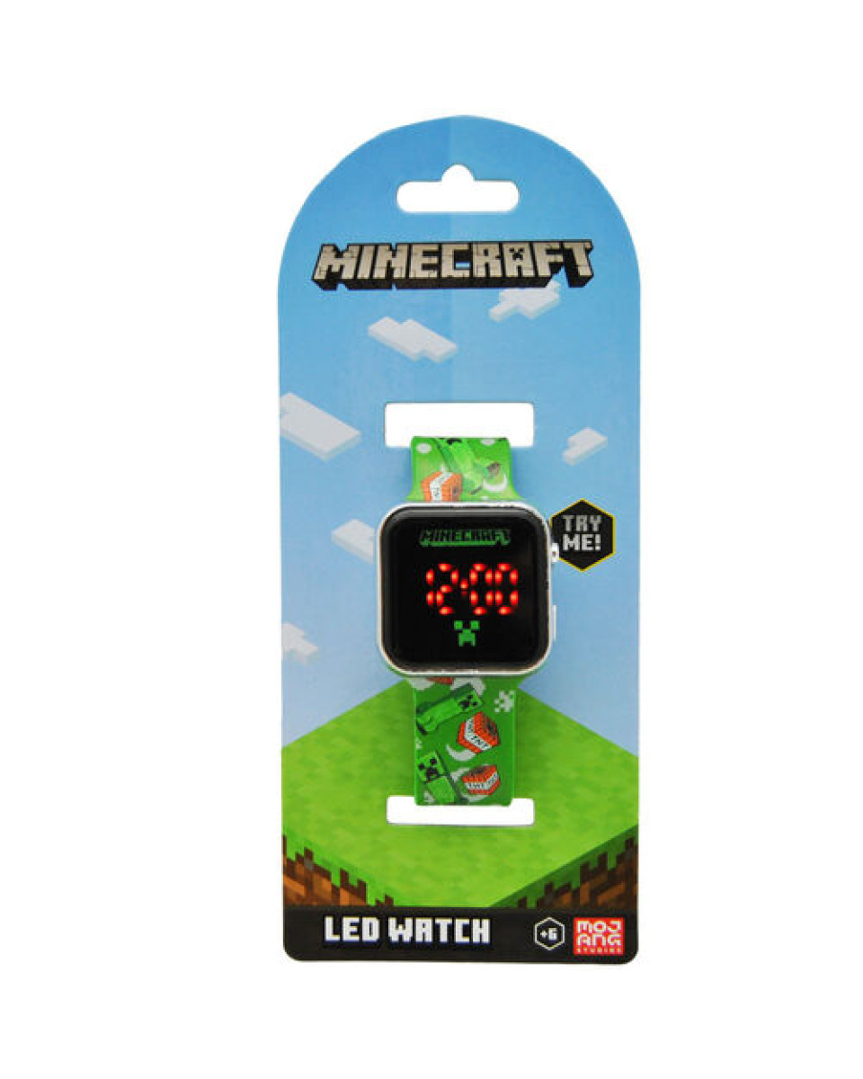 Ručni sat Minecraft - TNT & Creeper - LED Watch 
