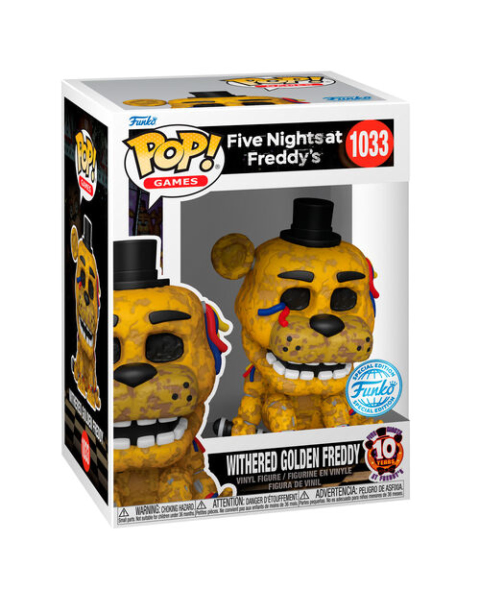Bobble Figure Games - Five Nights at Freddy's POP! - Withered Golden Freddy - Sp 