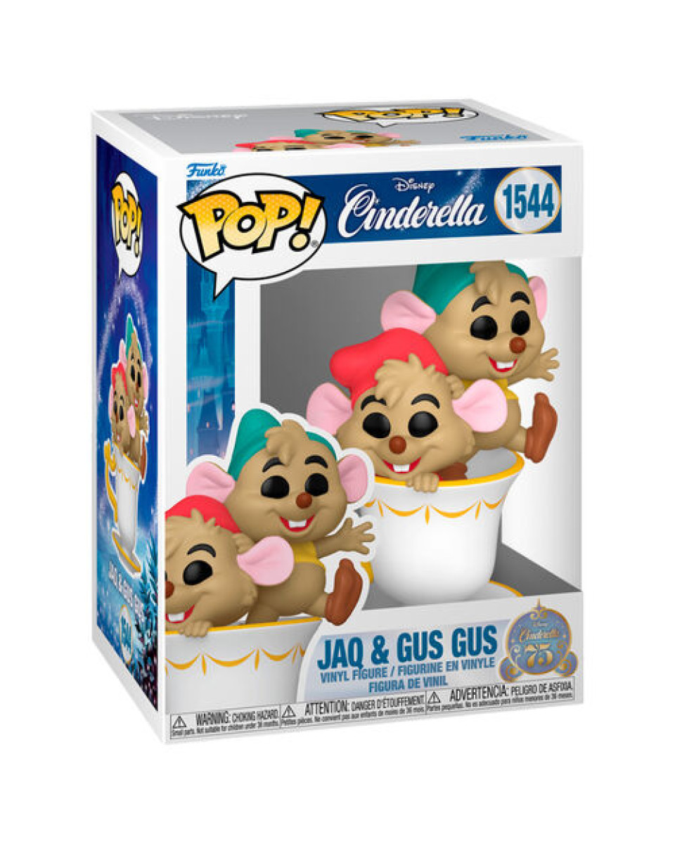 Bobble Figure Disney - Cinderella 75th Anniversary POP! - Figure Jaq & Gus Gus I 