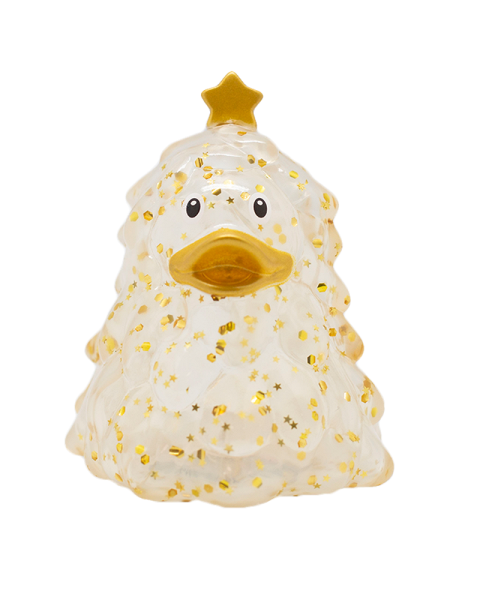 Lilalu Patkica - Gold Christmas Tree - Rubber Duck 