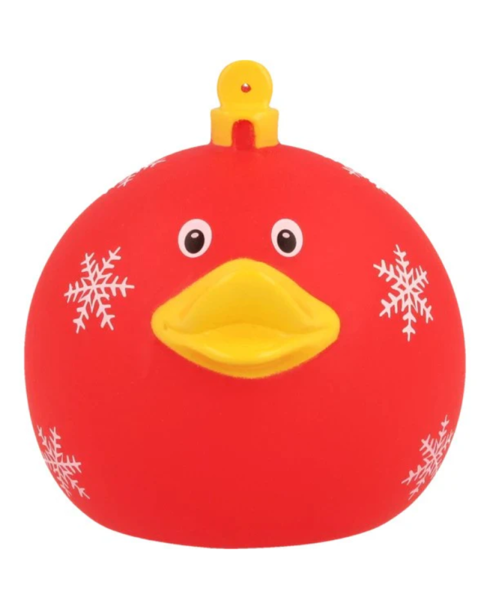 Lilalu Patkica - Red Christmas Ball - Rubber Duck 