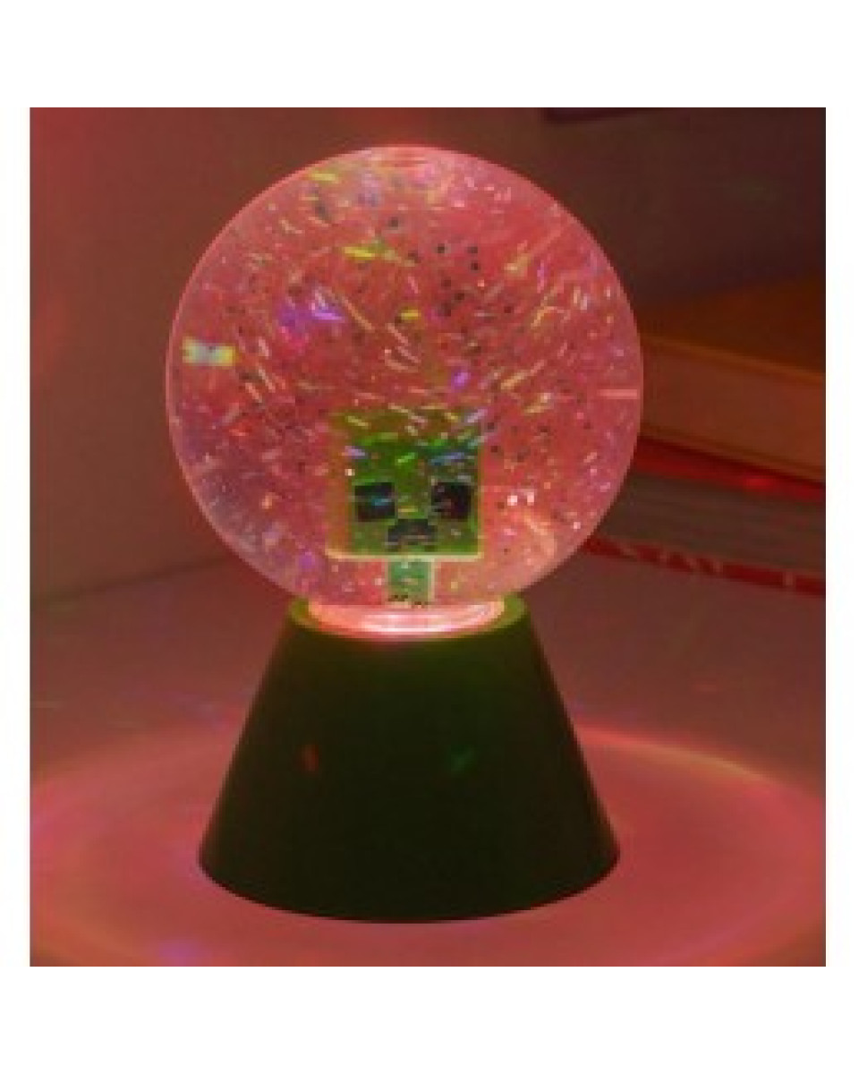 Lampa Snow Globe Paladone - Minecraft LED Glitter Ball 