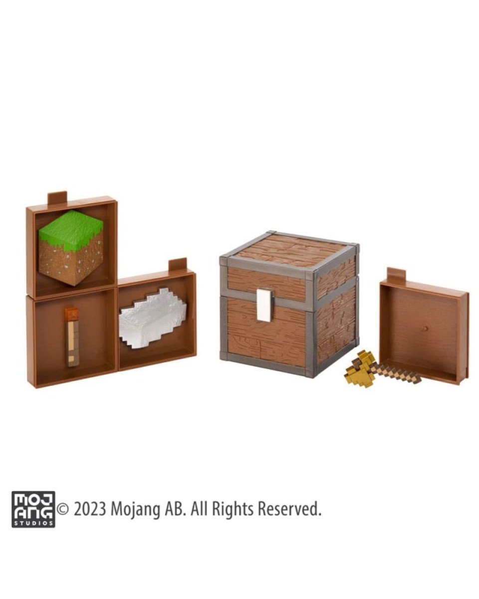 Action Figure Minecraft Inventory Chest - Plains 