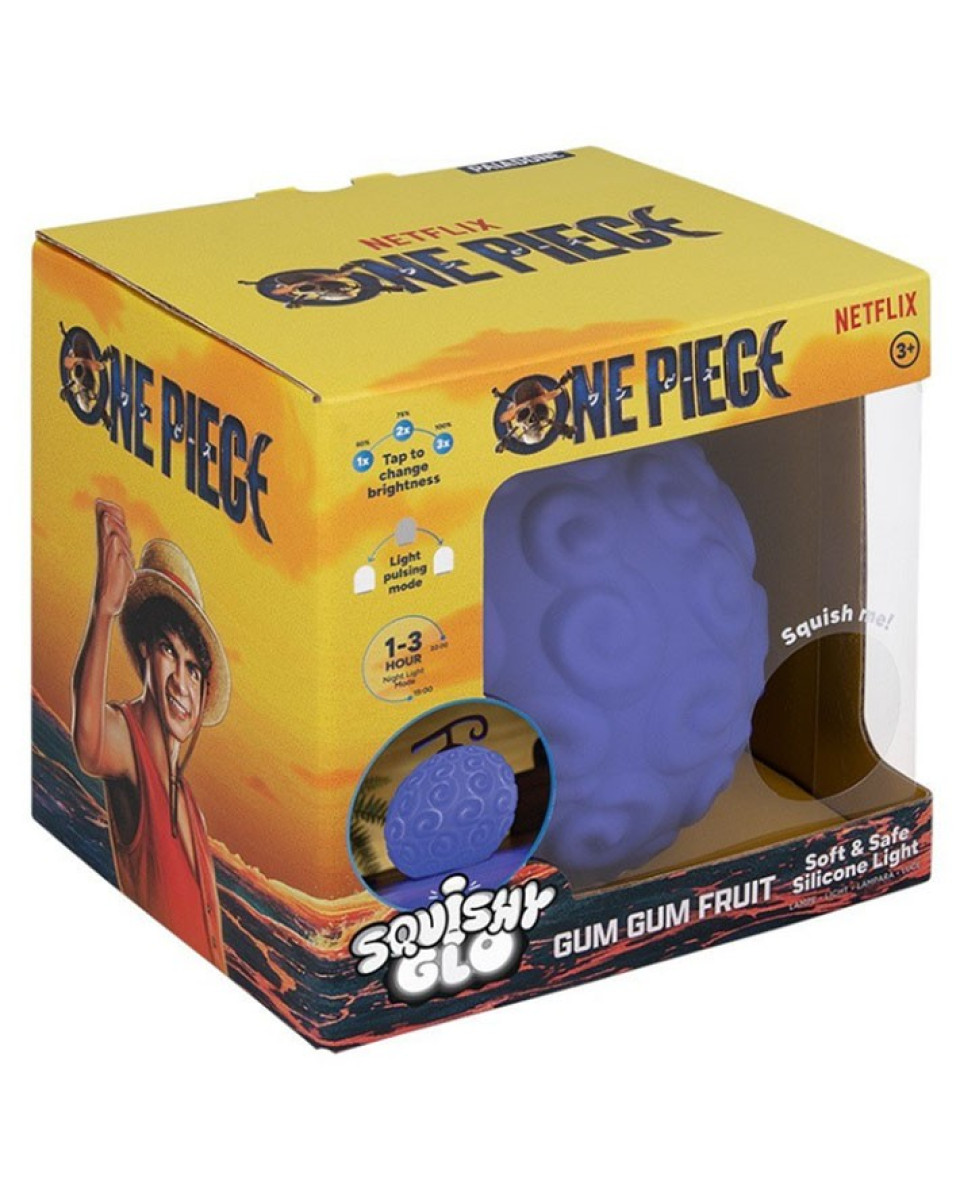 Lampa Paladone SquishyGlo - One Piece - GumGum Fruit Silicone Light 