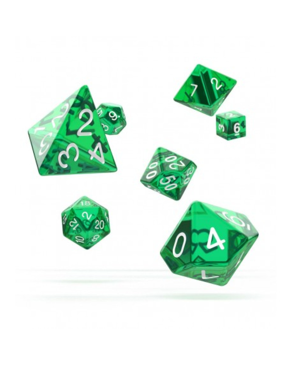 Kockice Oakie Doakie Dice Rpg Set Translucent - Green (7) 