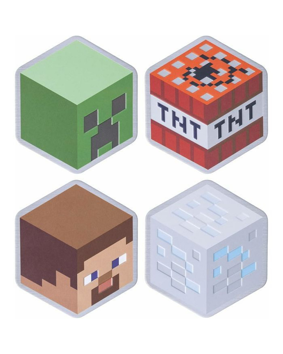 Podmetači za čaše Paladone - Minecraft Metal Coasters 