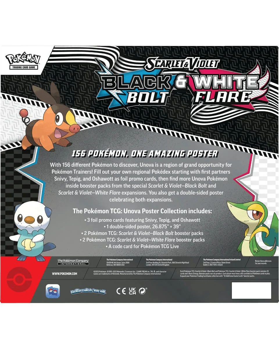 Društvena igra - Pokemon - TCG Scarlet & Violet - Black Bolt & White Flare Poste 