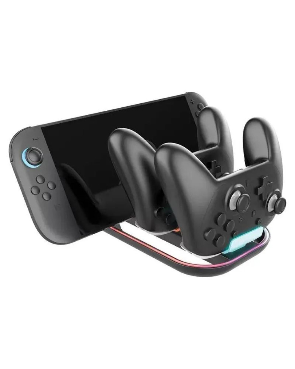 Punjač za Gamepad Nacon Charging Station For 2 Joy-Con + Pro Controller 