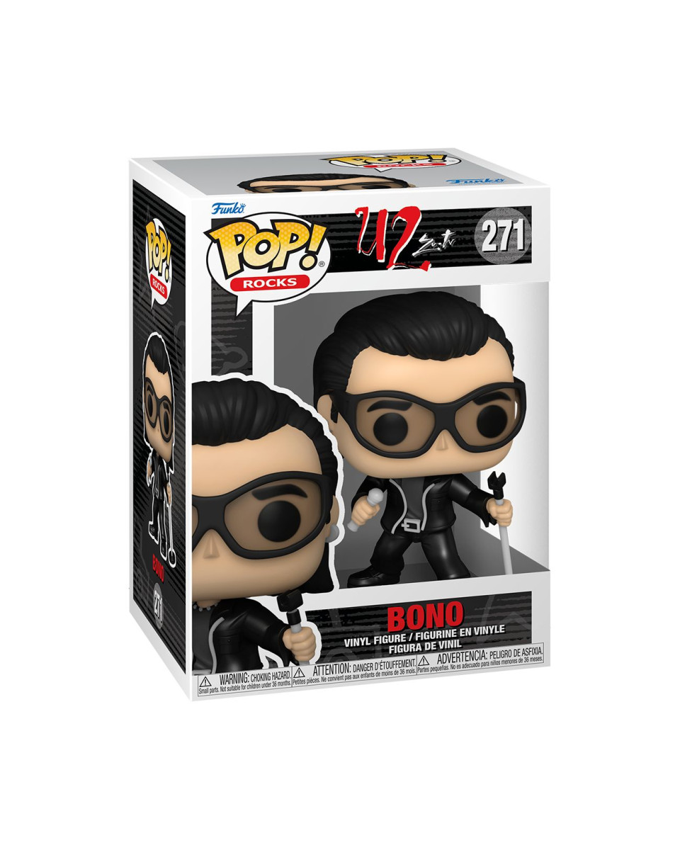 Bobble Figure Rocks Pop! U2 - Bono 