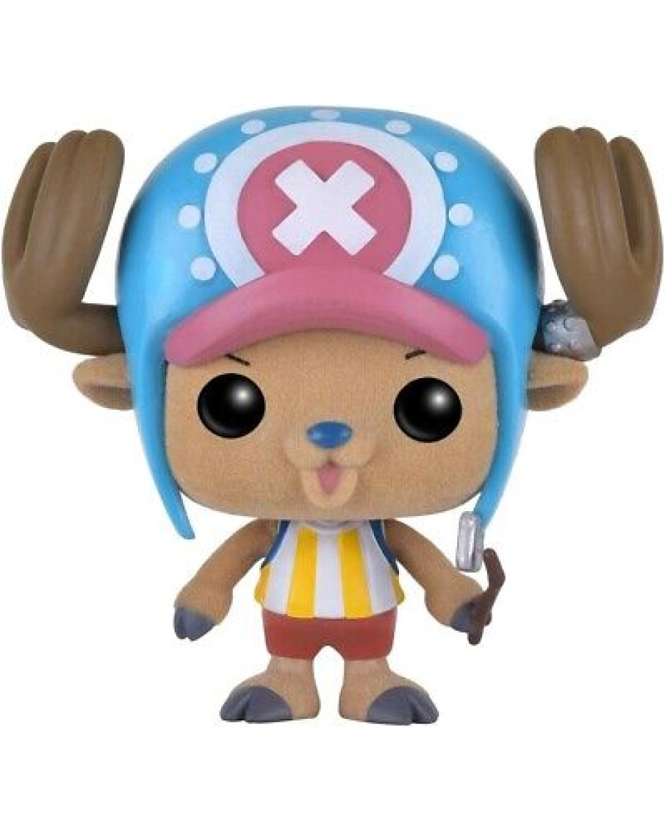 Bobble Figure Anime - One Piece POP! - TonyTony, Chopper (Flocked) 