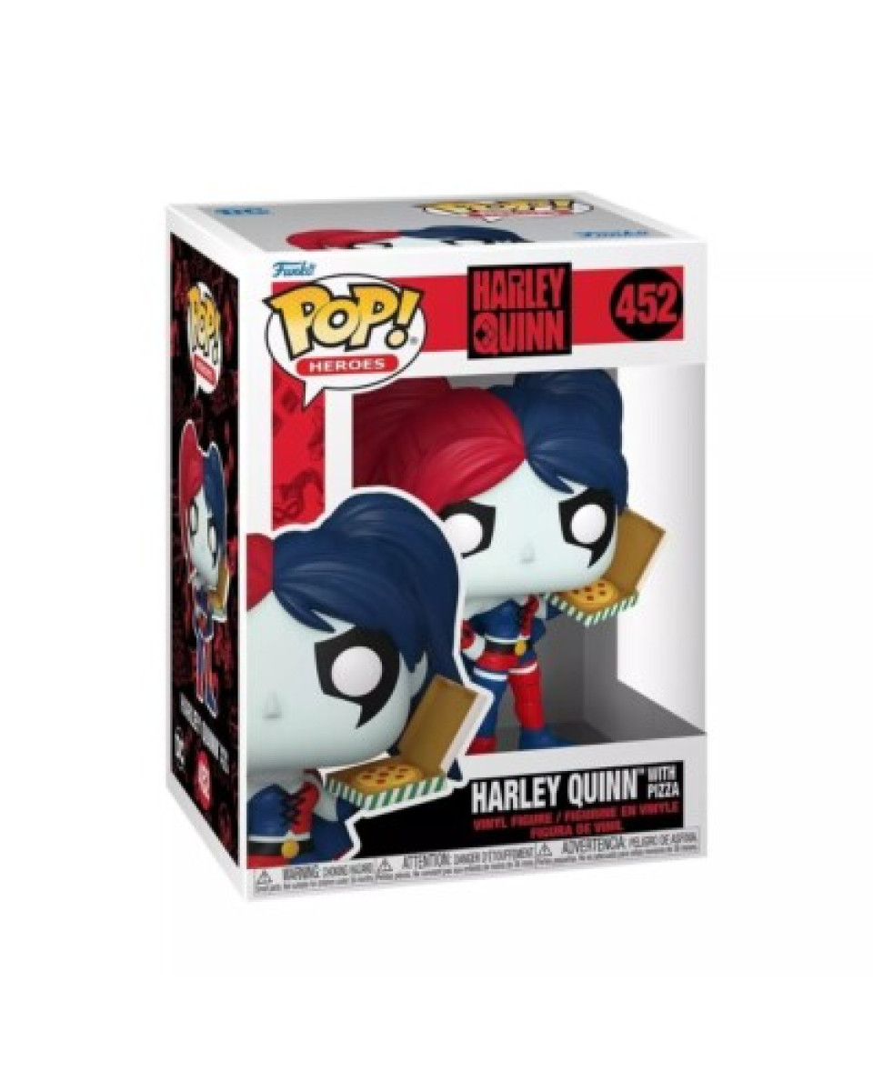 Bobble Figure Heroes - DC Harley Quinn POP! - Harley Quinn With Pizza 
