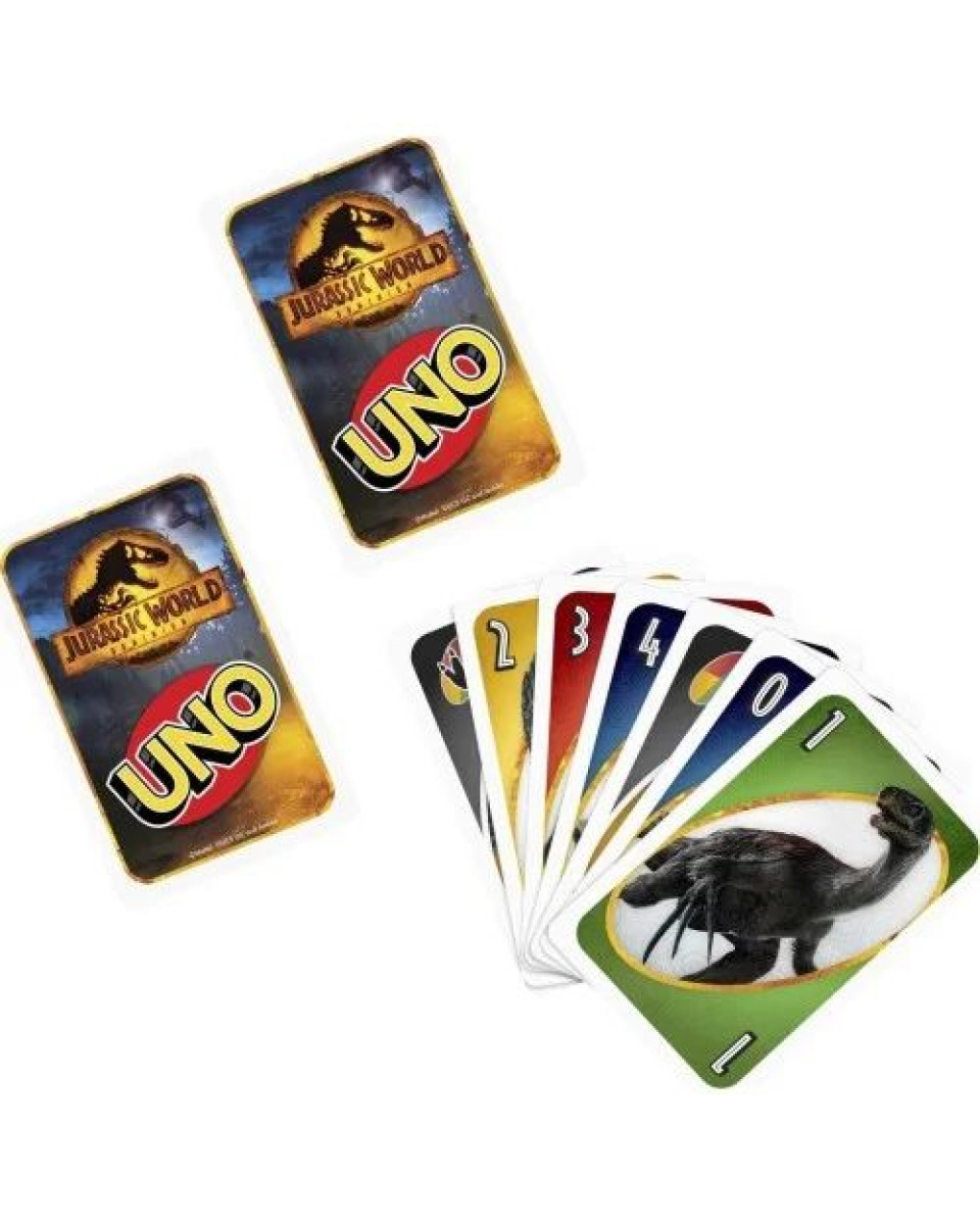 Board Game Mattel UNO - Jurassic World 3- Card Game 