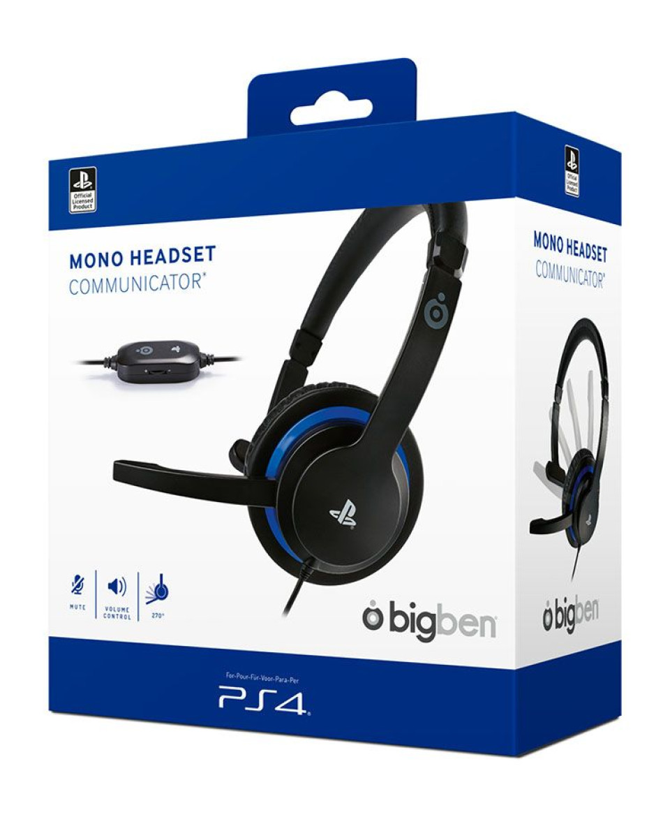 Slušalice Bigben Mono Headset Communicator - Black & Blue 