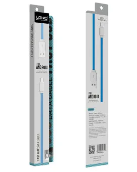 Kabl LDNIO Micro USB - 1m - White, Flat 