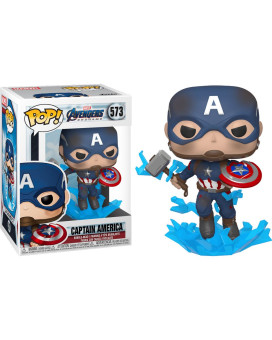 Bobble Figure Marvel Avengers Endgame POP! - Captain America with Broken Shield 