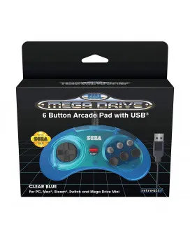 Gamepad Retro-Bit SEGA MD Mini 6-B USB Blue 