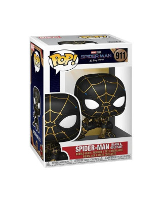 Bobble Figure Marvel Pop! - Spider-man Black And Gold Suit 