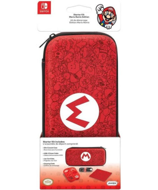 Nintendo Switch Starter Kit PDP - Mario Remix Edition ( Case + Joy-Con grips + USB-C Cable + Cleaning Cloth ) 