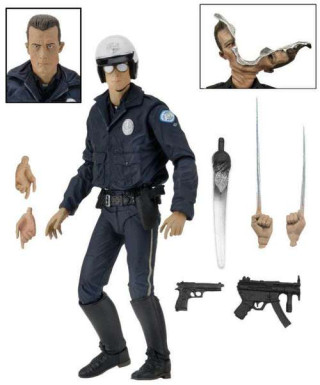 Action Figure Terminator 2 - Ultimate T-1000 (motorcycle Cop) 