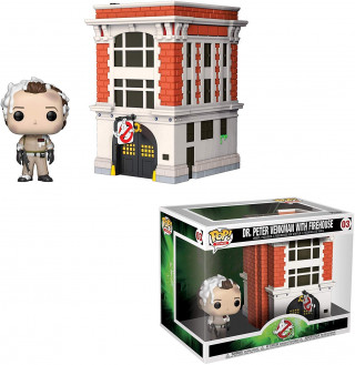 Bobble Figure Ghostbusters POP! - Dr. Peter Wenkman with Firehouse 