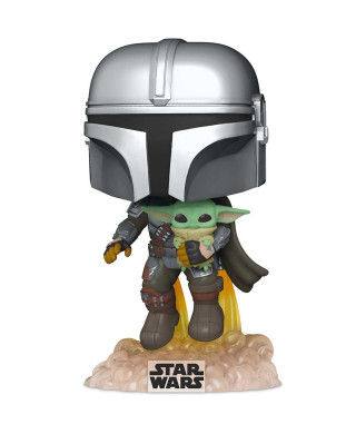 Bobble Figure Star Wars Mandalorian Pop! - The Mandalorian With The Child 