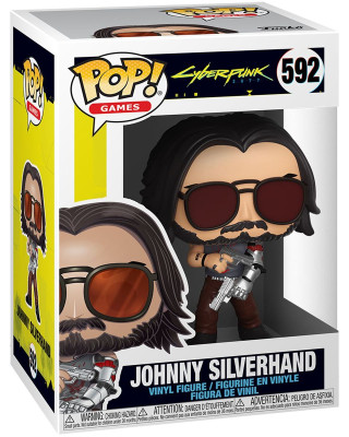 Bobble Figure Cyberpunk 2077 Pop! - Johnny Silverhand With Guns 