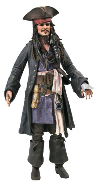 Action Figure Pirates Of The Caribbean Deluxe - Jack Sparrow 