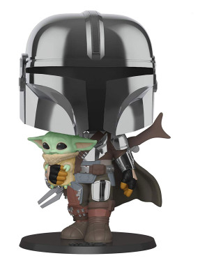 Bobble Figure Star Wars The Mandalorian Super Sized Pop! - The Mandalorian Holdi 