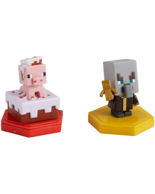Mini Figure Minecraft - Pigging Out Pig And Undying Evoker 