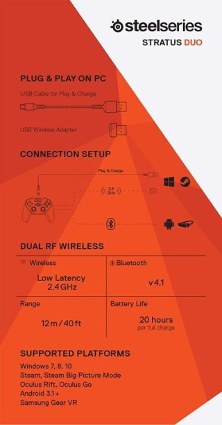 Gamepad Steelseries Stratus Duo 