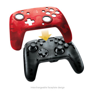 Gamepad PDP Faceoff Deluxe+ Camo Red 