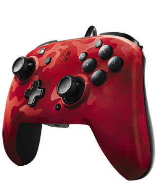 Gamepad PDP Faceoff Deluxe+ Camo Red 