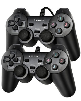 Gamepad Marvo Gt-007 Usb Dual Shock 