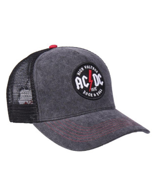 Kačket ACDC - Grey/Red 