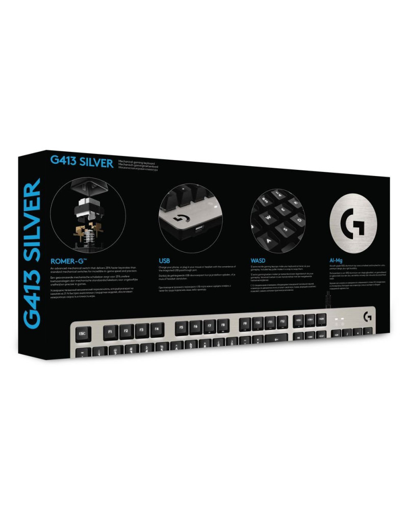 Tastatura Logitech G413 Silver 