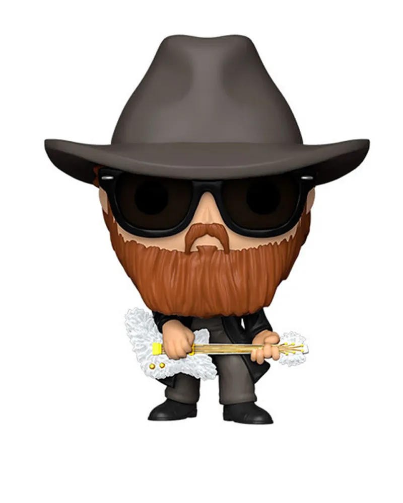 Bobble Figure ZZ Top POP! - Billy Gibbons (Flocked) 